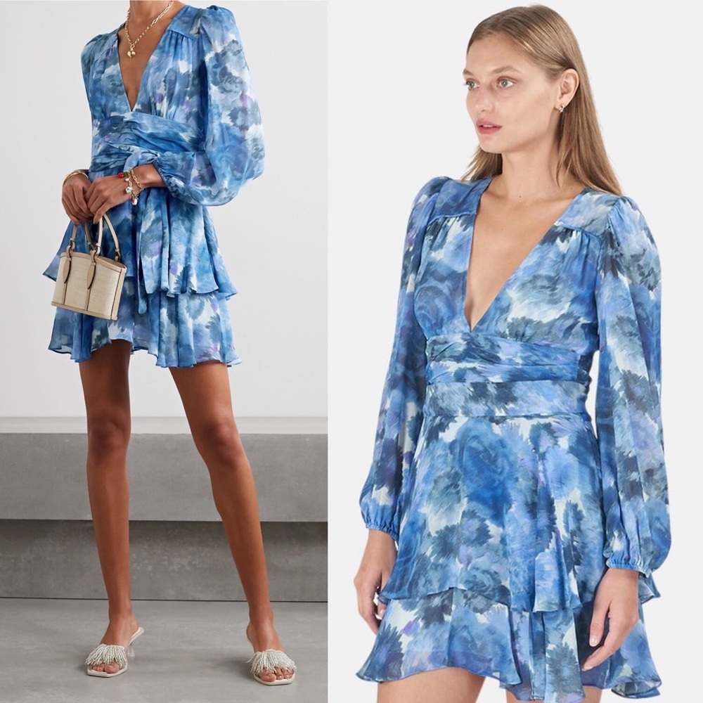 LOVESHACKFANCY Lincoln Dress in Sapphire